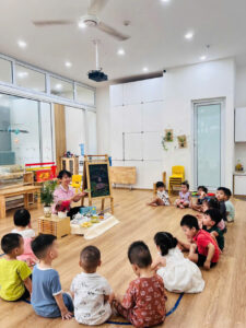Phòng học thông thoáng, rộng rãi